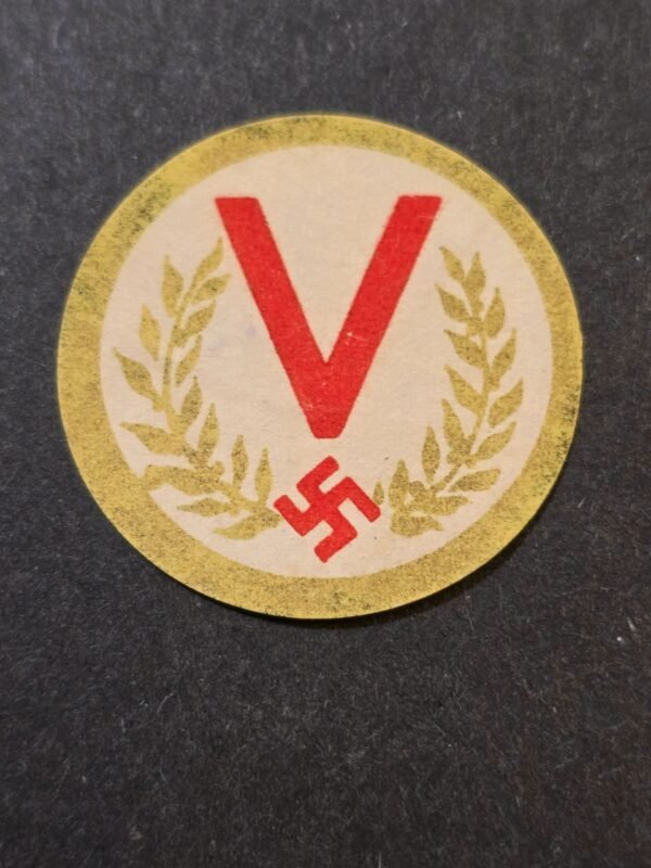 20260401_151432.jpg Nazi German Third Reich Stamp “V” Victory Symbol Propaganda Issue Label Vignette