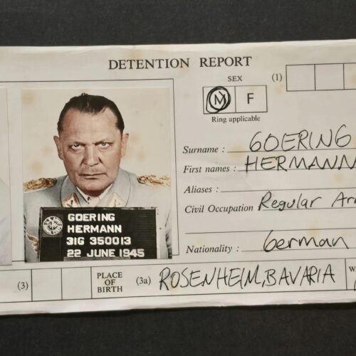 20260426_165024.jpg Hermann Göring Goring Nuremburg Trials Detention Report 1945 – Vintage Copy Allied Capture Document