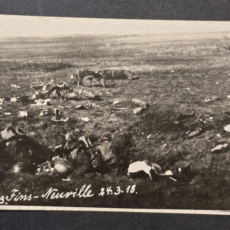 20260427_161218.jpg RARE WWI German Battlefield Casualties RPPC Dead KIA Fallen Soldiers 1918 Somme