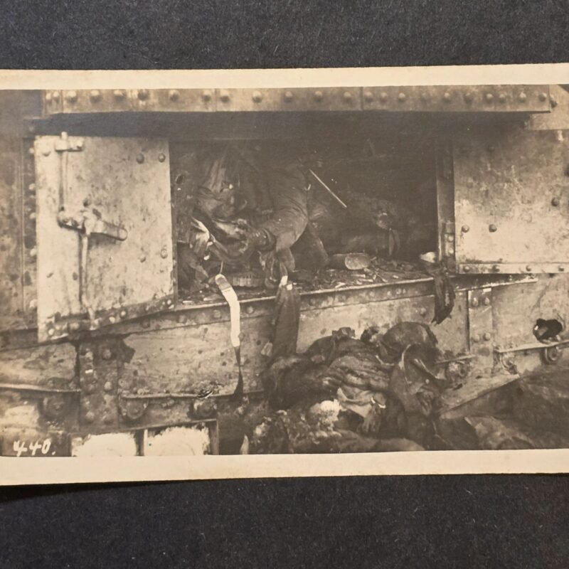 20260427_162415.jpg WWI German Bunker Death Photo Burned Soldiers Graphic Battlefield Scene Postcard