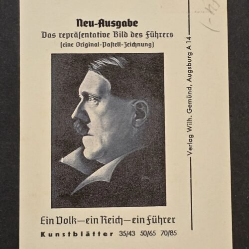 20260430_125112.jpg Rare 1938 Adolf Hitler Propaganda Postcard “Ein Volk Ein Reich Ein Führer” Munich Cancel