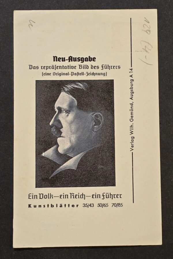 20260430_125112.jpg Rare 1938 Adolf Hitler Propaganda Postcard “Ein Volk Ein Reich Ein Führer” Munich Cancel