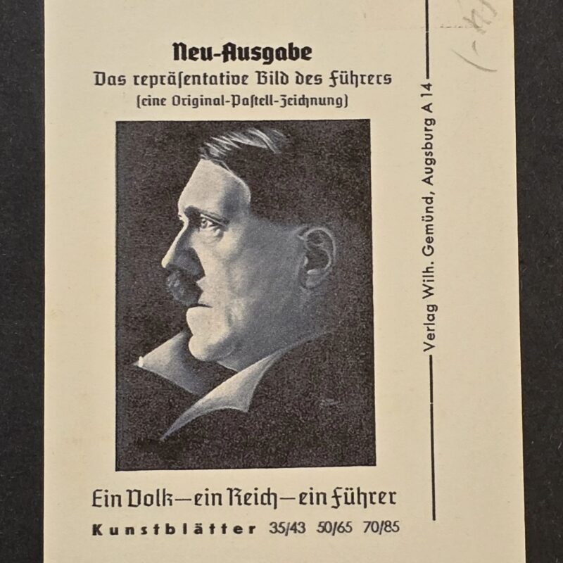 20260430_125112.jpg Rare 1938 Adolf Hitler Propaganda Postcard “Ein Volk Ein Reich Ein Führer” Munich Cancel
