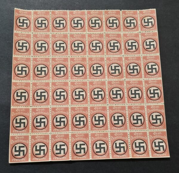 20260430_152030 Deutschland Erwache! Germany Awakens Stamp sheet x 48 MNH Third Reich WW2 Nazi German