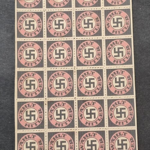 Vote Adolf Hitler National Socialist Voting Stamp sheet x 32 MNH Third Reich WW2 Nazi German