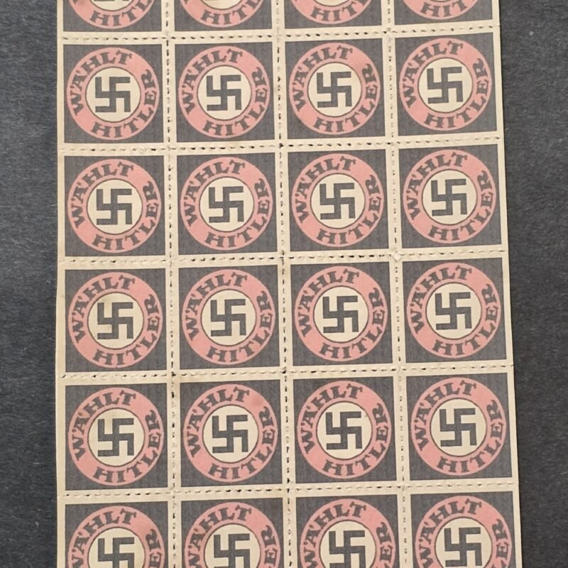 Vote Adolf Hitler National Socialist Voting Stamp sheet x 32 MNH Third Reich WW2 Nazi German