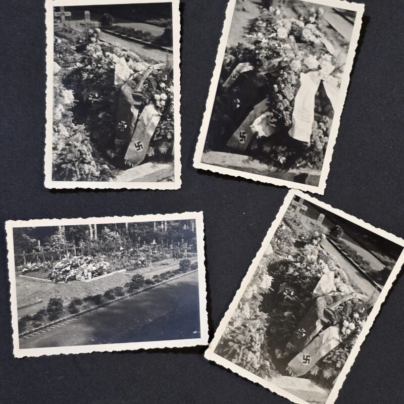 20260502_154714.jpg WW2 German NSDAP Third Reich Funeral Photo lot w Swastika & Iron Cross Sashes