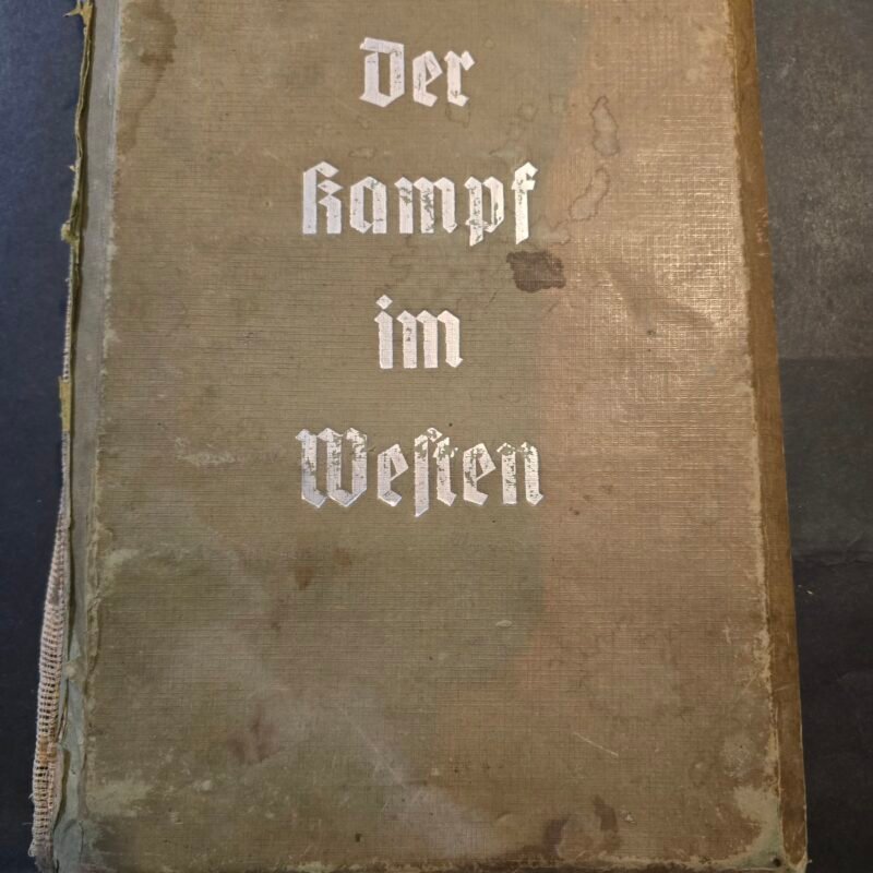WWII German Third Reich Wehrmacht SS Military 3D Stereoview Book Der Kampf im Westen Complete w 100 Cards & Viewer