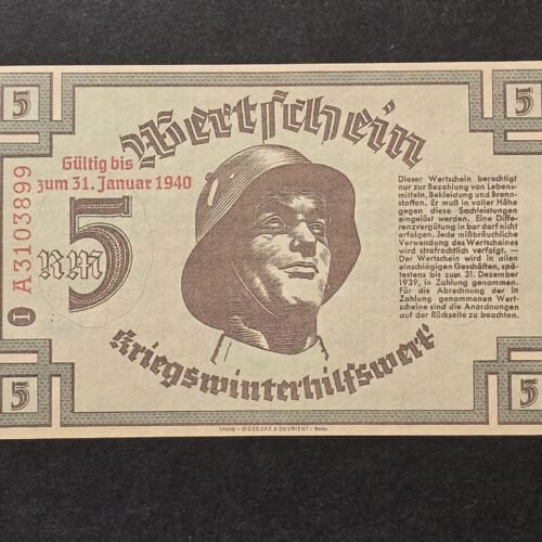 20260506_155547.jpg 1940 German Third Reich Steel Helmet Soldier Notgeld Currency Note