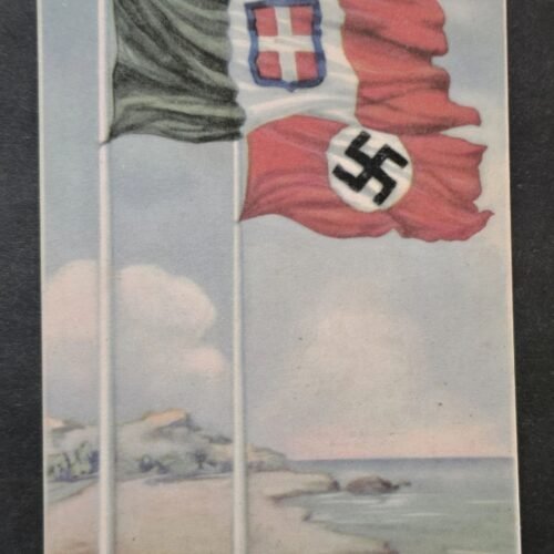 WW2 Italian Italy Germany friendship propaganda postcard