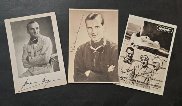 20260506_161222.jpg WW2 Nazi German Third Reich Mercedes Benz Audi Race Car Driving Racing Team Postcard lot