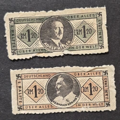 20260506_161512.jpg Third Reich Nazi German 1933 Adolf Hitler & Hermann Göring Propaganda Coupon Tickets Lot