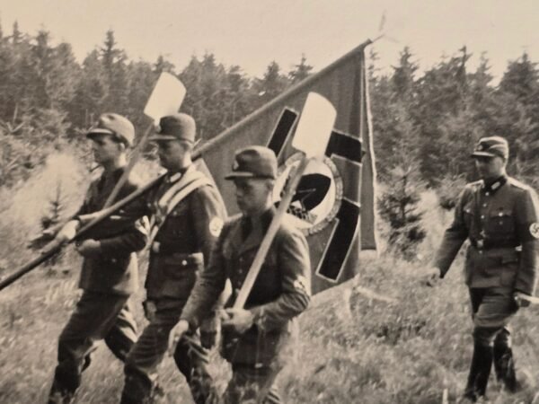 20260506_161833.jpg WW2 Nazi German Third Reich Third Reich RAD Swastika Standard Flag bearer Photo