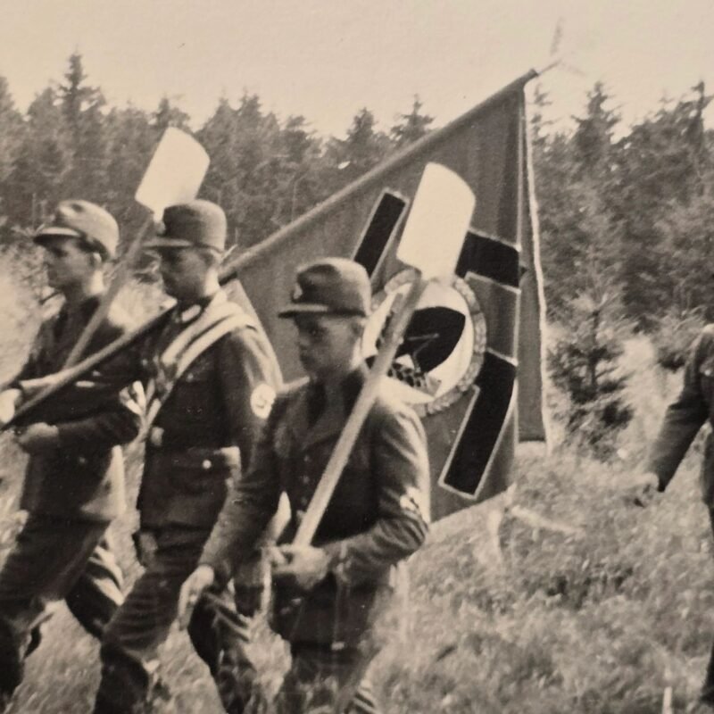 20260506_161833.jpg WW2 Nazi German Third Reich Third Reich RAD Swastika Standard Flag bearer Photo