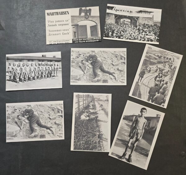 20260506_162722.jpg WW2 Nazi German Third reich Mauthausen Concentration Camp Liberation Photo Card Lot