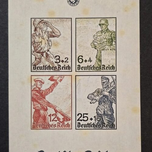 20260506_163620.jpg WW2 Nazi German NSDAP Third Reich Military War Heroes Souvenir Stamp Sheet MNH