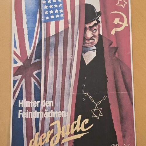 20260508_134525-e991857.jpg WW2 Nazi German Anti Semitic Propaganda Jewish Poster Behind Enemy Powers