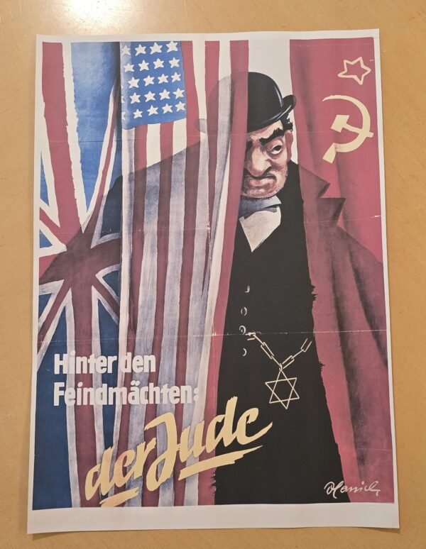 20260508_134525-e991857.jpg WW2 Nazi German Anti Semitic Propaganda Jewish Poster Behind Enemy Powers