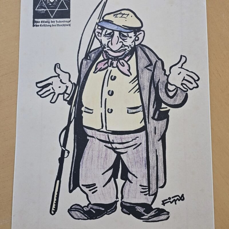 20260508_134600-095e9bf.jpg Anti Semitic Jewish Poster The Solution WW2 Nazi German NSDAP Third Reich Poster Print