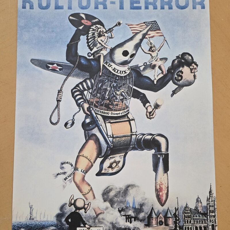 20260508_134650-051704f.jpg WW2 Nazi German Third Reich “Kultur-Terror” Anti-Allied Propaganda Poster Print
