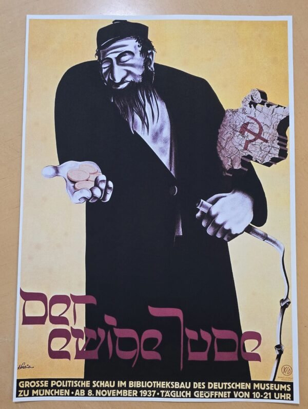 20260508_134714-ab41940.jpg WW2 1937 Nazi German “Der Ewige Jude” Exhibition Anti Semitic Poster Print Munich