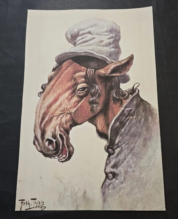 20260508_140955-a480c01-1.jpg HORSE FACE JEW WW2 Nazi German Anti-Semitic Jewish Propaganda Poster Print
