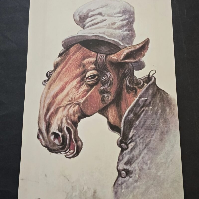 20260508_140955-a480c01-1.jpg HORSE FACE JEW WW2 Nazi German Anti-Semitic Jewish Propaganda Poster Print