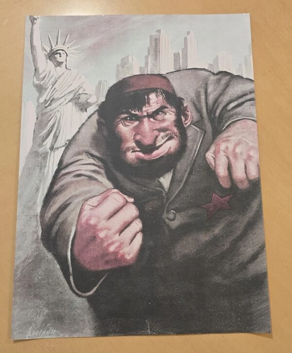 Jew York Jew Brute WW2 Nazi German Anti Semitic Jewish Poster Print