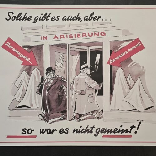 20260508_141228-99d78ce.jpg WW2 Nazi German Anti-Semitic Jewish Aryanization Cartoon Poster Print
