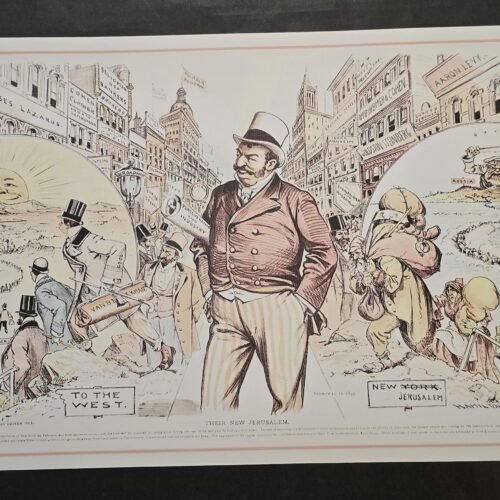 20260508_141303-97f45b6.jpg Their New Jerusalem Anti-Semitic Jewish Political Cartoon Poster Print New York