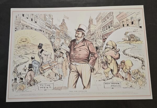 20260508_141303-97f45b6.jpg Their New Jerusalem Anti-Semitic Jewish Political Cartoon Poster Print New York