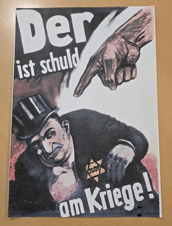 20260508_141356-4e4fc7d.jpg THIS IS A JEWISH WAR! WW2 Nazi German Anti-Semitic Jewish Poster Print