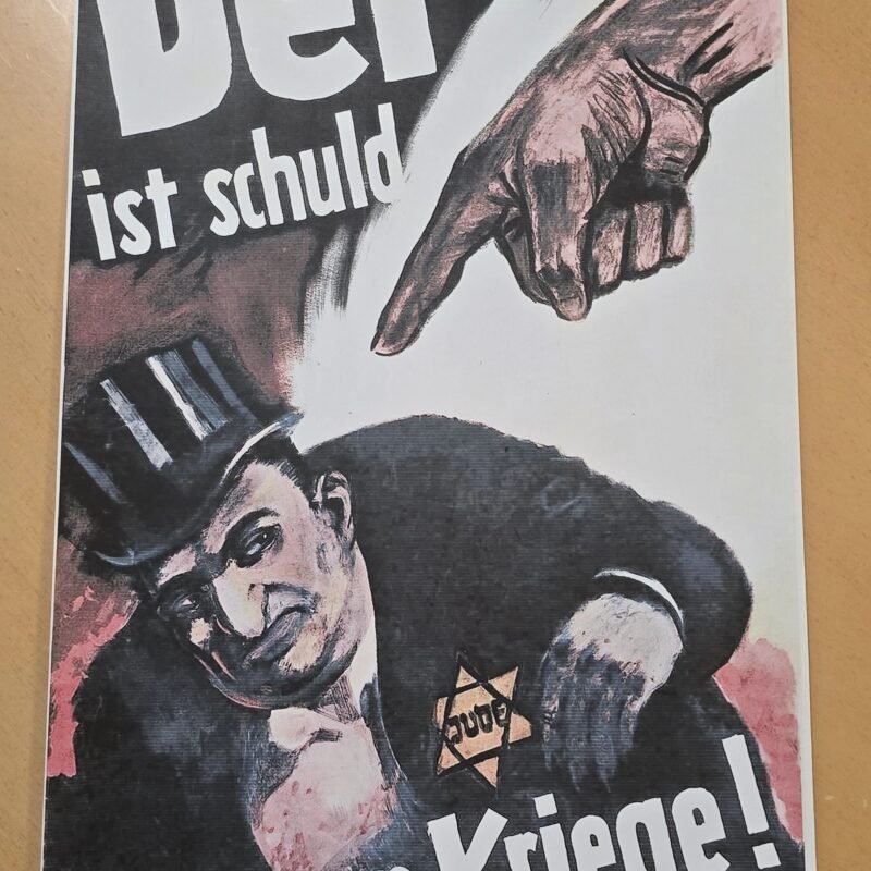 20260508_141356-4e4fc7d.jpg THIS IS A JEWISH WAR! WW2 Nazi German Anti-Semitic Jewish Poster Print