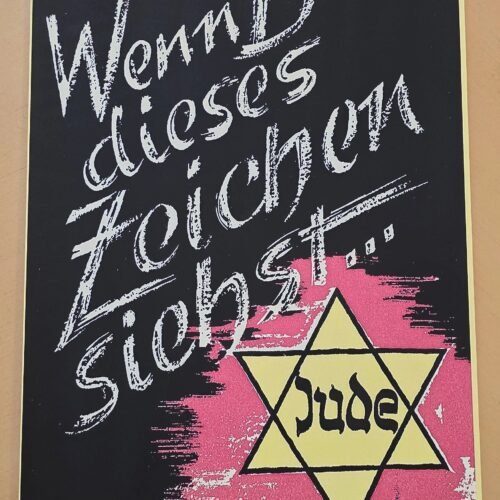20260508_141456-12e0701.jpg JUDE Star of David WW2 Nazi German Anti-Semitic Jewish Poster Print