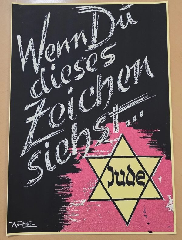 20260508_141456-12e0701.jpg JUDE Star of David WW2 Nazi German Anti-Semitic Jewish Poster Print