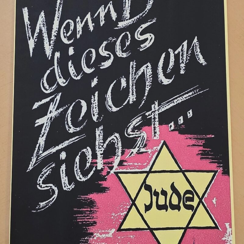 20260508_141456-12e0701.jpg JUDE Star of David WW2 Nazi German Anti-Semitic Jewish Poster Print