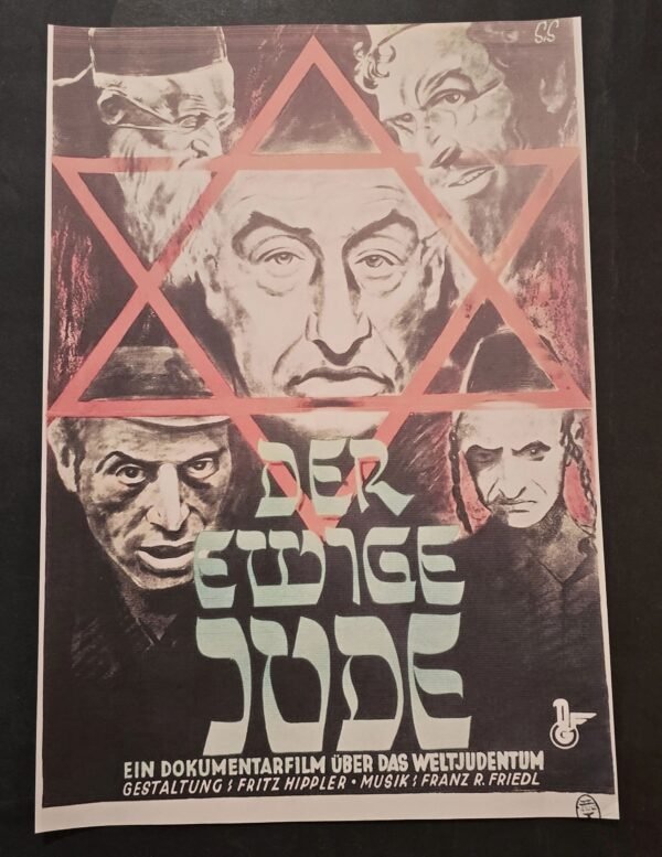 20260508_141522-926bc58.jpg WW2 Nazi German Anti-Semitic Jewish Der Ewige Jude Documentary Film Poster Print Variant Version