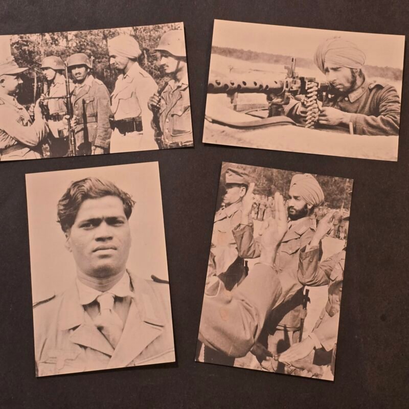 20260509_144654 WWII Azad Hind Free India Legion British India Military Postcards – Set of 4