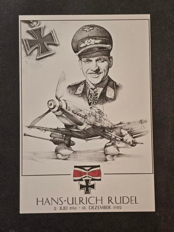 20260509_144729 Hans-Ulrich Rudel Commemorative Card – Luftwaffe Stuka Pilot Knight’s Cross WWII