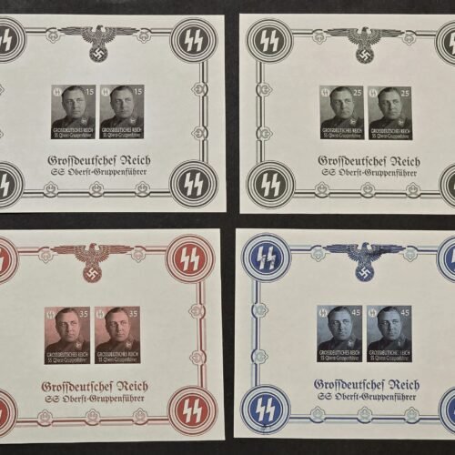 20260509_162217.jpg SS Oberstgruppenfuhrer Martin Borman Third Reich WW2 Nazi German Souvenir Stamp Sheet