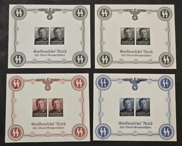 20260509_162217.jpg SS Oberstgruppenfuhrer Martin Borman Third Reich WW2 Nazi German Souvenir Stamp Sheet