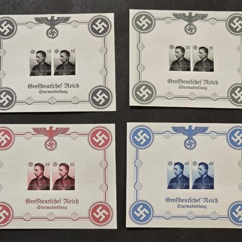 20260509_162456.jpg Horst Wessel SA Stormtrooper Third Reich WW2 Nazi German Souvenir Stamp Sheet