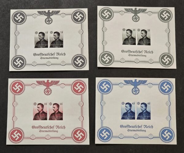 20260509_162456.jpg Horst Wessel SA Stormtrooper Third Reich WW2 Nazi German Souvenir Stamp Sheet