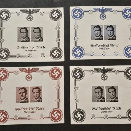 20260509_164137.jpg Rudolf Hess NSDAP leader Third Reich WW2 Nazi German Souvenir Stamp Sheet