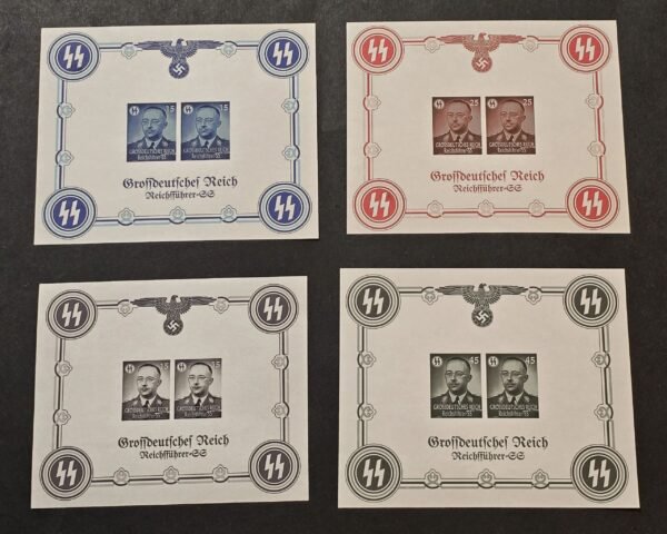 20260509_164220.jpg SS Reichsfuhrer Heinrich Himmler Third Reich WW2 Nazi German Souvenir Stamp Sheet
