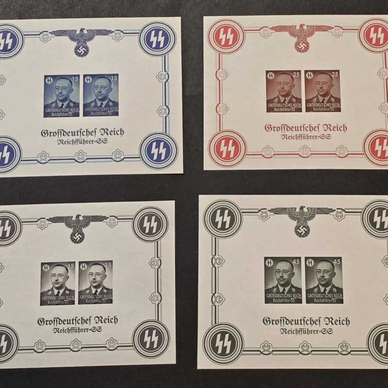 20260509_164220.jpg SS Reichsfuhrer Heinrich Himmler Third Reich WW2 Nazi German Souvenir Stamp Sheet