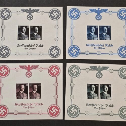 20260510_121245.jpg Adolf Hitler The Fuhrer Third Reich WW2 Nazi German Souvenir Stamp Sheet