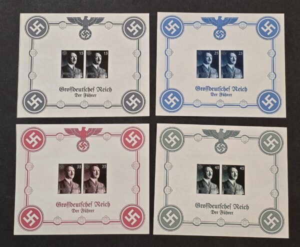 20260510_121245.jpg Adolf Hitler The Fuhrer Third Reich WW2 Nazi German Souvenir Stamp Sheet