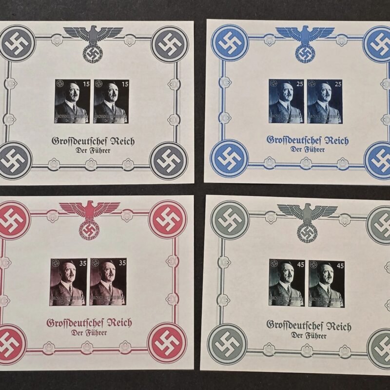 20260510_121245.jpg Adolf Hitler The Fuhrer Third Reich WW2 Nazi German Souvenir Stamp Sheet