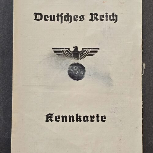 20260510_150847.jpg 1945 Freiburg German Kennkarte ID Booklet Photo Fingerprints Occupation Era